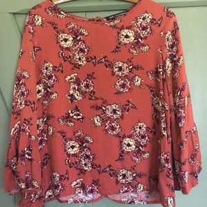 One Clothing orange floral top